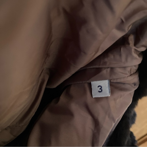 Moncler Authentic Purple Fur Down Jacket Modane Giubbotto Size 3 Large - Picture 11 of 14